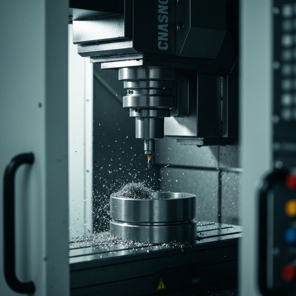 Máquinas CNC em operação